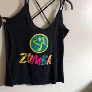 Zumba workout strappy tank